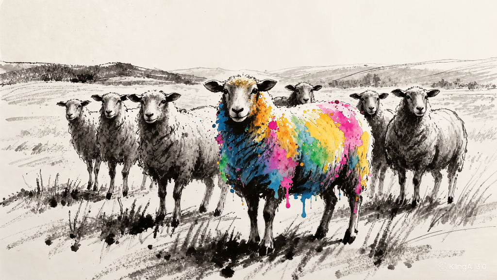 Being the Multicolored Sheep